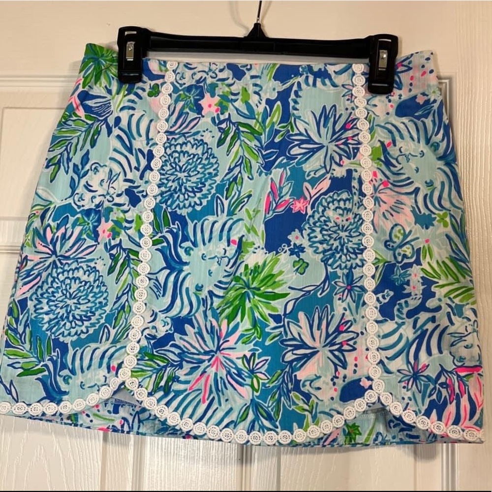 Lilly Pulitzer Lion Around Skort sz 6 EUC